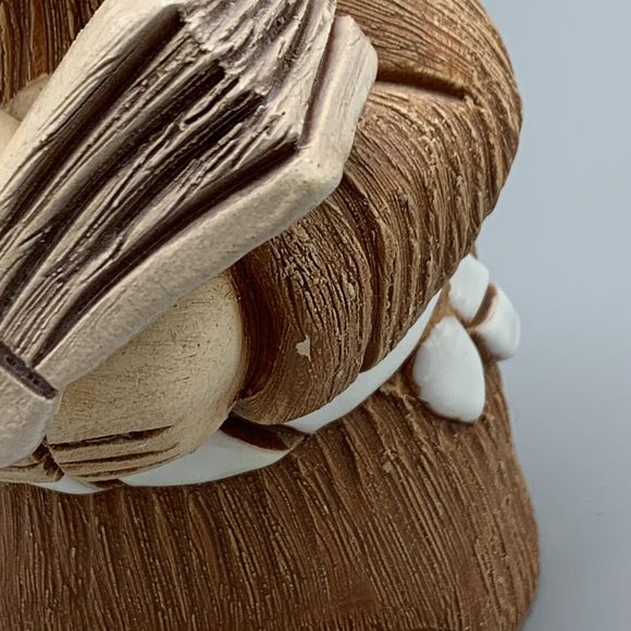 Uruguay Studio Pottery Large Priest Monk Holding Book Bible Religious Signed - Picture 5 of 11